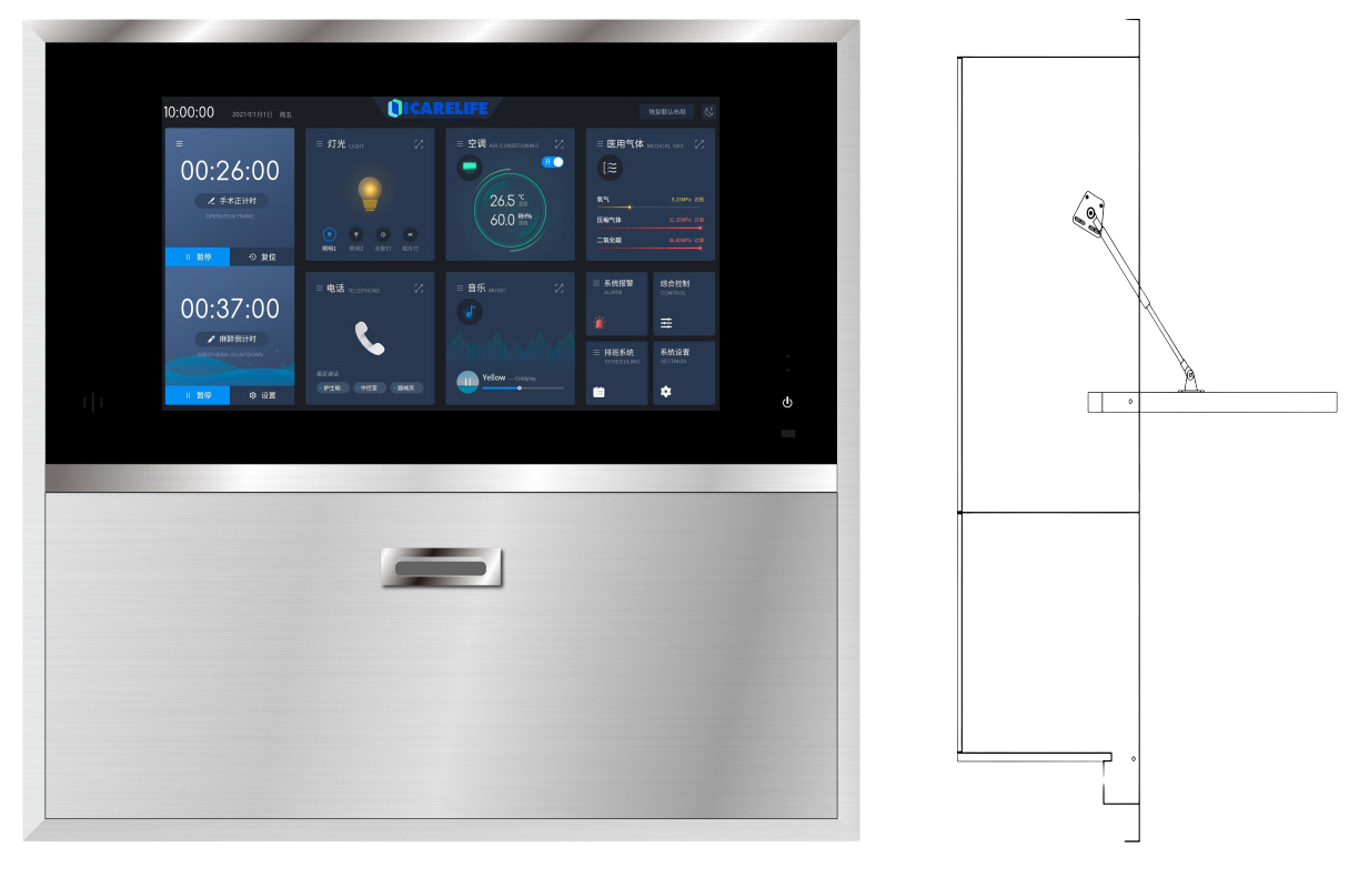 Surgical control panel