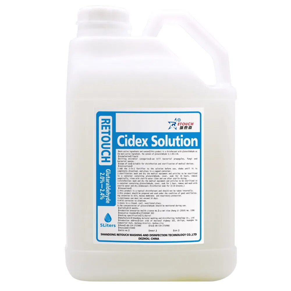 Retouch Cidex Solution container, 5 liters disinfectant