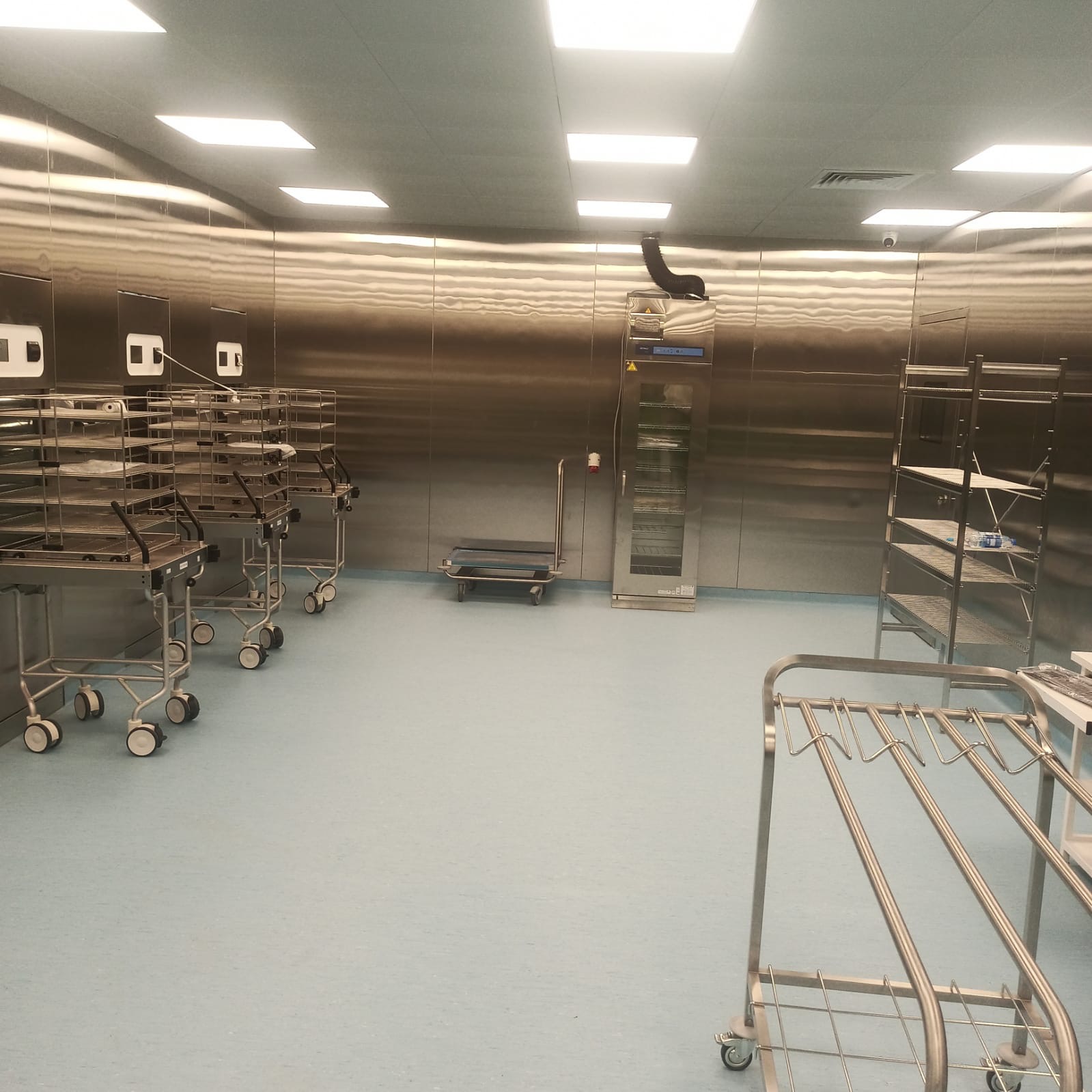 Modular ceiling panel system installed in SIUT CSSD by ICARELIFE and Mediland Pakistan