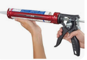 Caulking / Sealant Gun used for modular operating room installation
