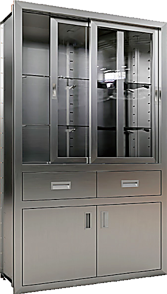 Sliding Door + Two Drawers