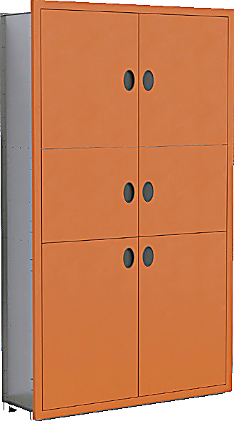 Three-Section Steel Doors