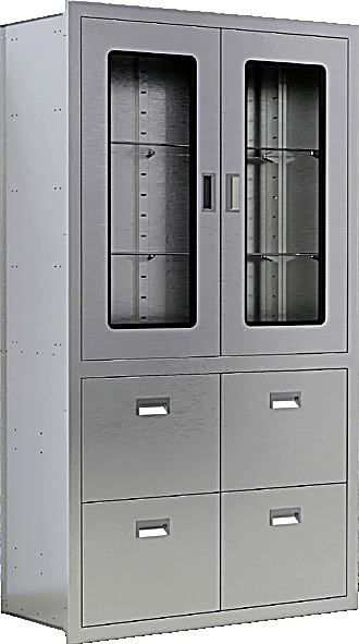 Four Drawers + Upper / Lower Doors