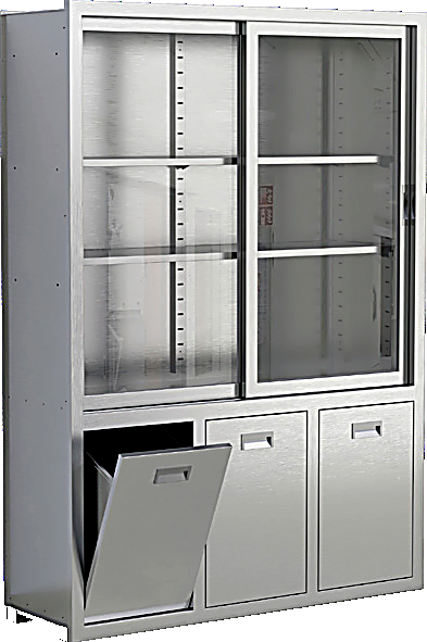 Sliding Door + Three Storage Bays