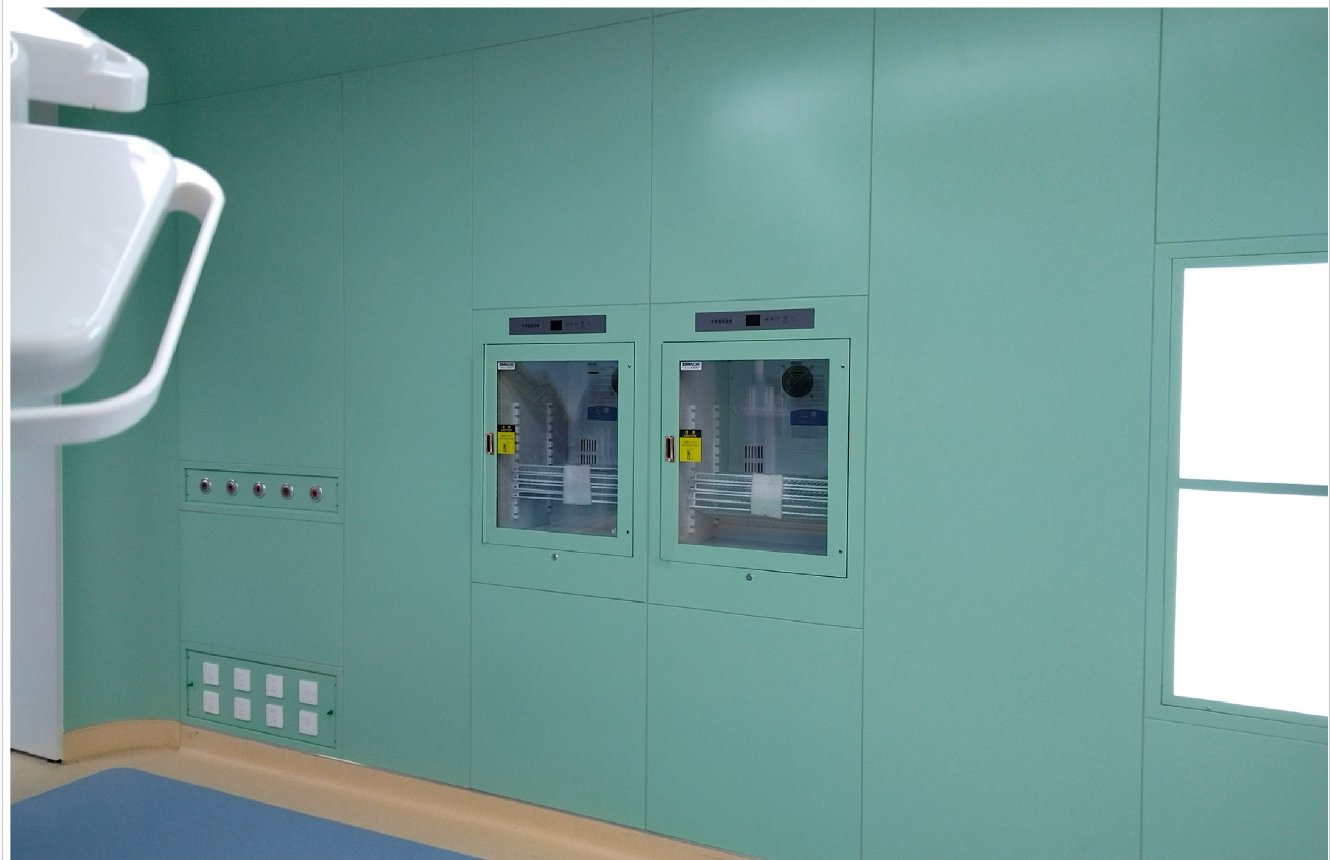 Medical cold-storage cabinet with glass viewing window