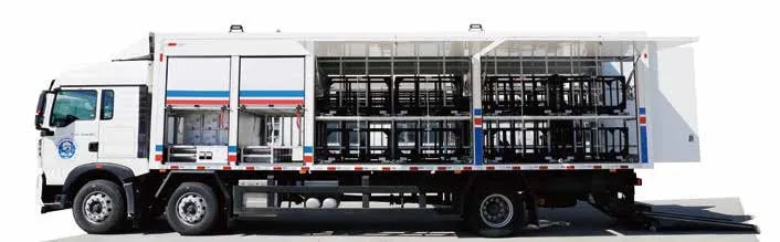 Veículo de Transporte de Materiais — compartimento de carga