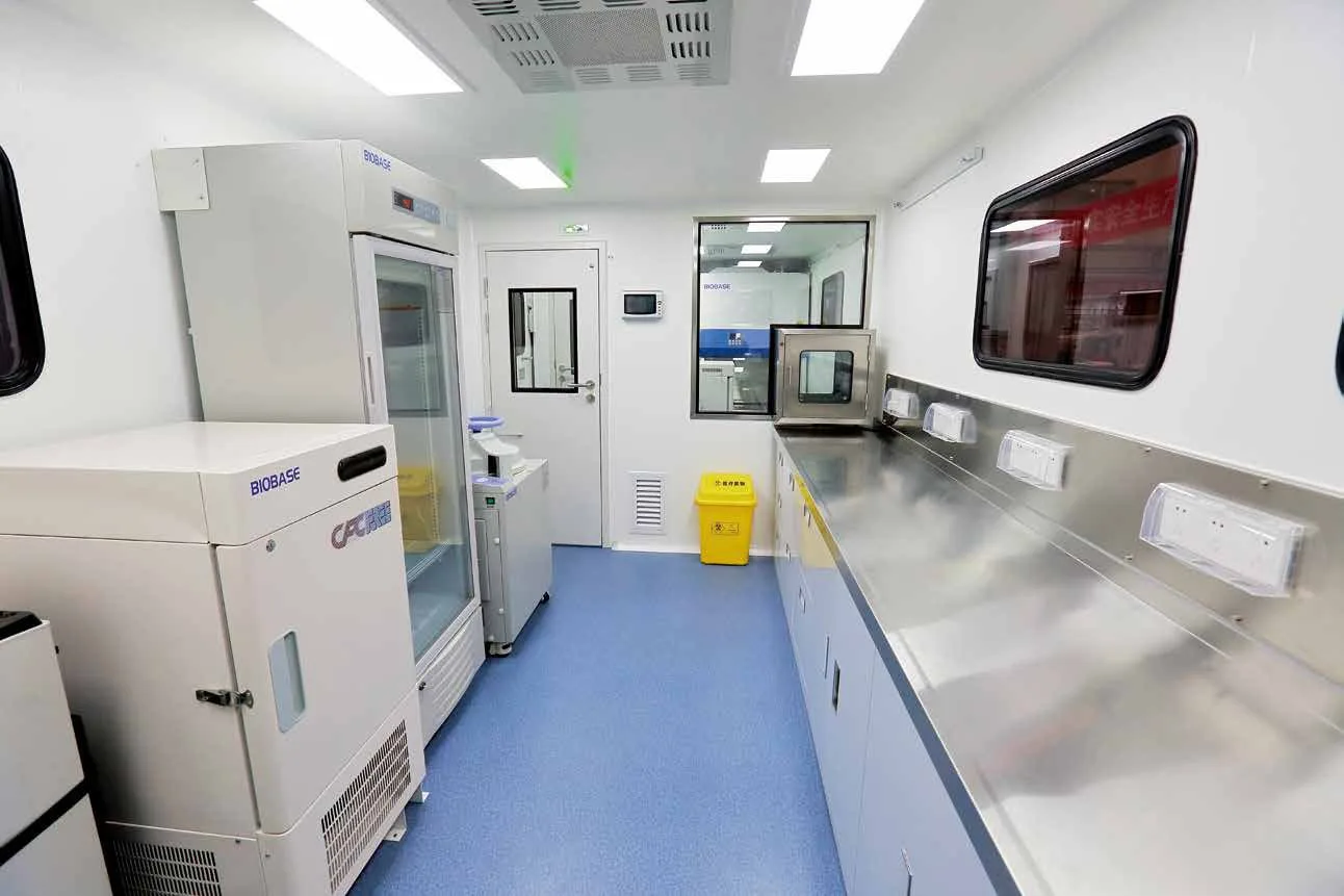 Laboratório Móvel P2+ — laboratório de biossegurança de campo