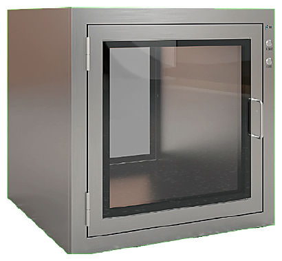 Electronic interlock cleanroom transfer window